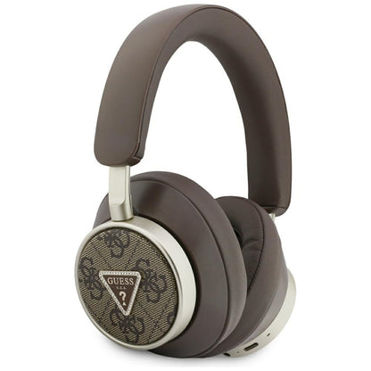 Manos libres Bluetooth Guess 4G Logo Triángulo Dorado, A2DP, Marrón