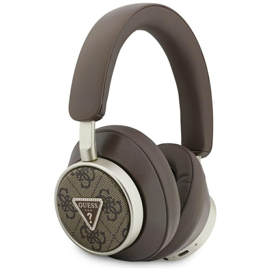 Manos libres Bluetooth Guess 4G Logo Triángulo Dorado, A2DP, Marrón