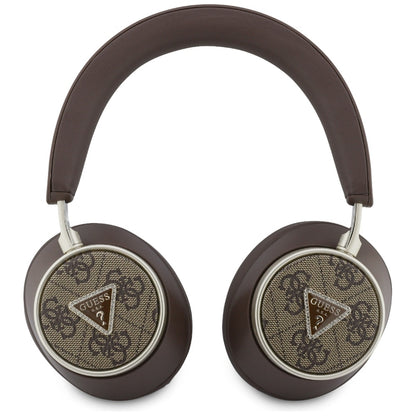 Manos libres Bluetooth Guess 4G Logo Triángulo Dorado, A2DP, Marrón