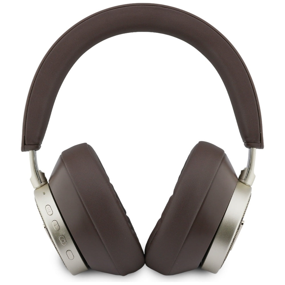 Manos libres Bluetooth Guess 4G Logo Triángulo Dorado, A2DP, Marrón