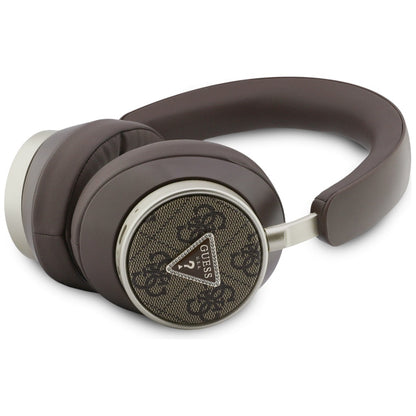 Manos libres Bluetooth Guess 4G Logo Triángulo Dorado, A2DP, Marrón