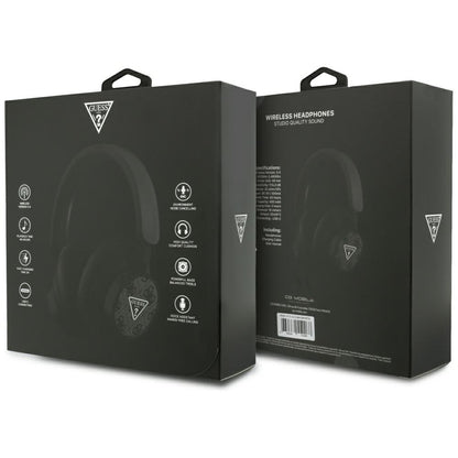 Manos libres Bluetooth Guess 4G con logo de triángulo, A2DP, Negro