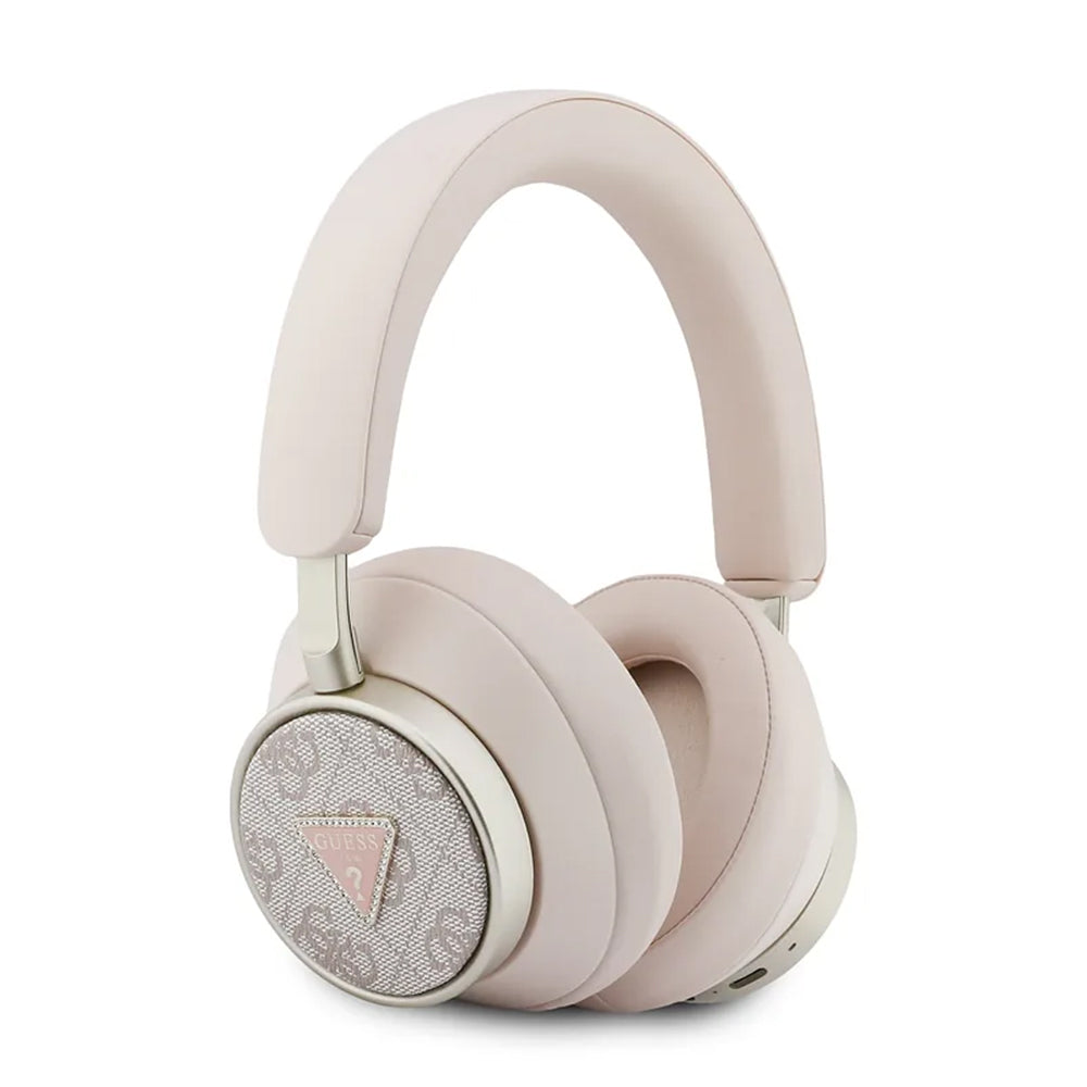 Manos libres Bluetooth Guess 4G Gold Triangle Logo, A2DP, Rosa