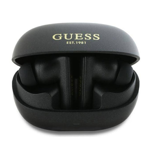 Manos libres Bluetooth Guess Capsule con Logo Impreso, TWS, ANC, Negro