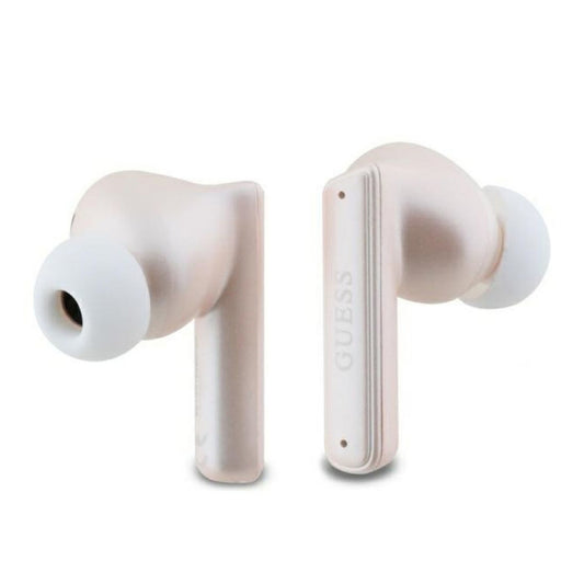 Manos libres Bluetooth Guess Capsule con Logo Impreso, TWS, ANC, Rosa