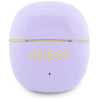 Manos libres Bluetooth Guess Glossy Gold Line Classic, TWS, Morado