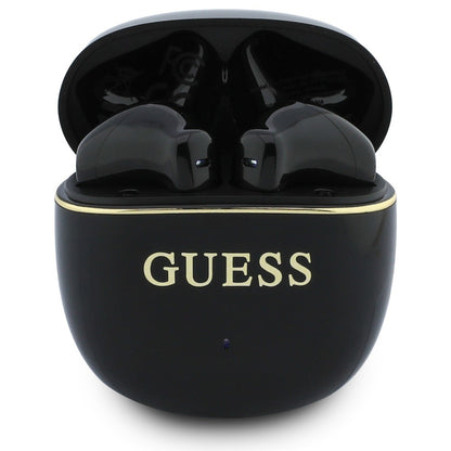Manos libres Bluetooth Guess Glossy Gold Line Classic, TWS, Negro