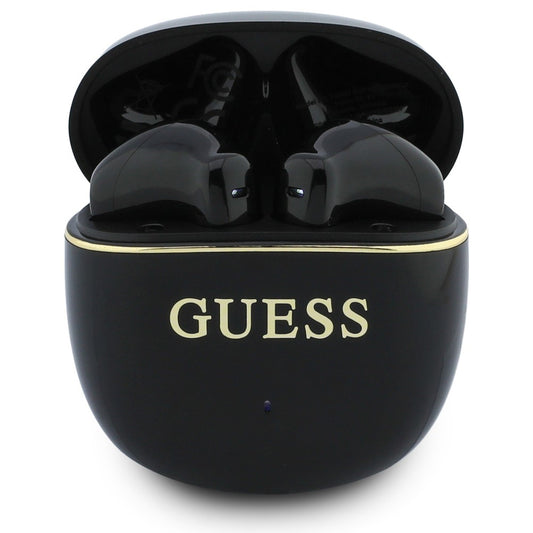 Manos libres Bluetooth Guess Glossy Gold Line Classic, TWS, Negro