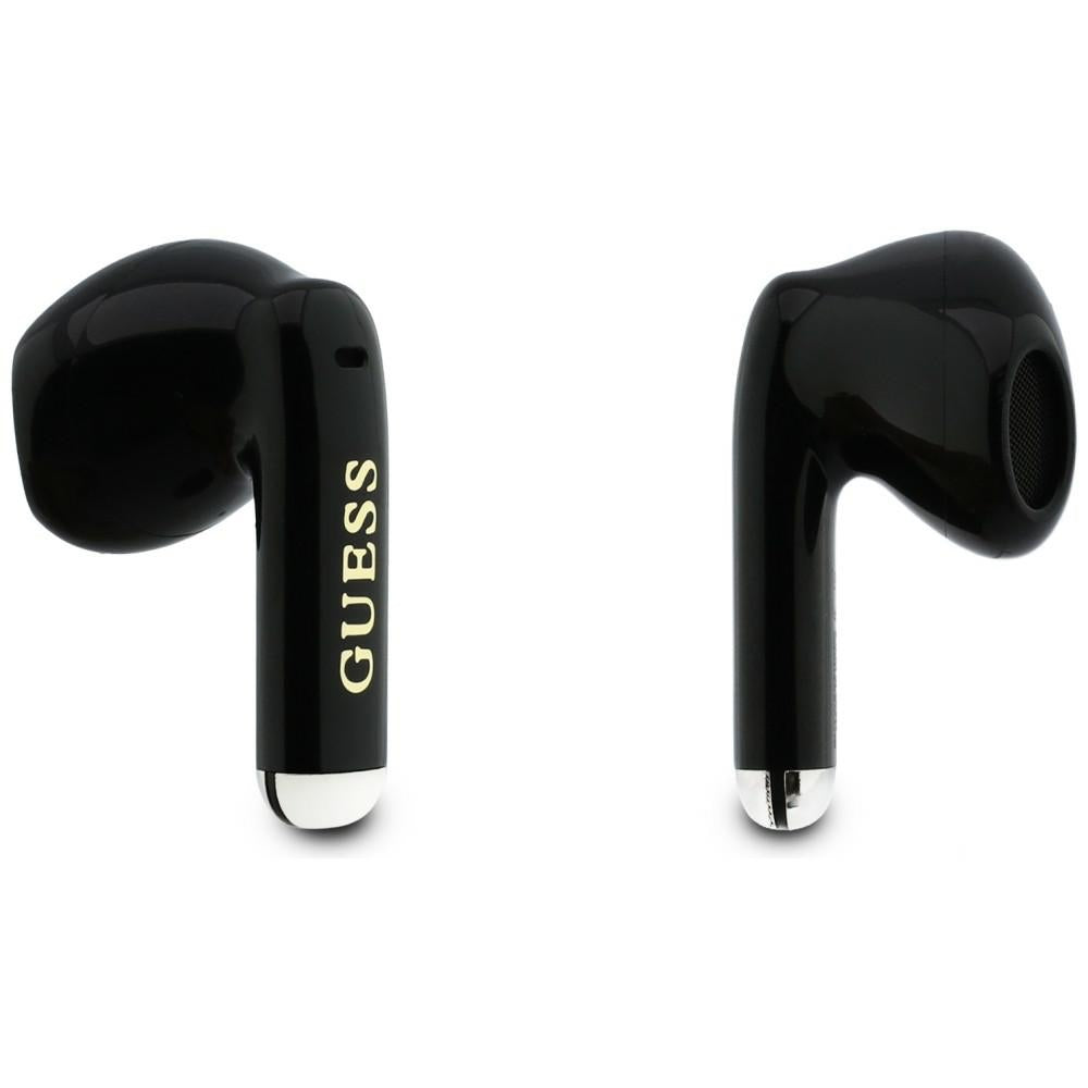 Manos libres Bluetooth Guess Glossy Gold Line Classic, TWS, Negro