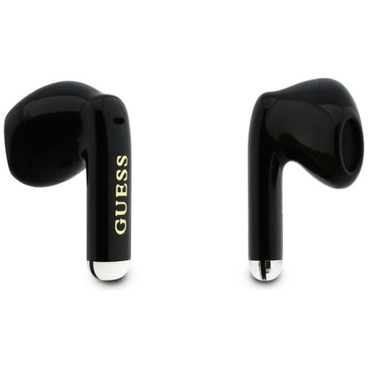 Manos libres Bluetooth Guess Glossy Gold Line Classic, TWS, Negro