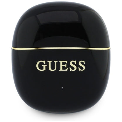 Manos libres Bluetooth Guess Glossy Gold Line Classic, TWS, Negro