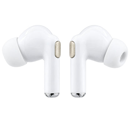 Auriculares Bluetooth Guess Glossy Gold Line Printed Classic Logo, TWS, blancos