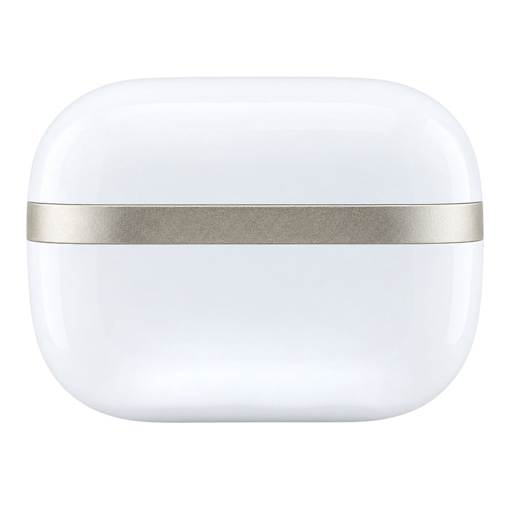 Auriculares Bluetooth Guess Glossy Gold Line Printed Classic Logo, TWS, blancos