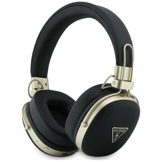 Manos libres Bluetooth Guess con logo triangular texturizado, A2DP, Negro