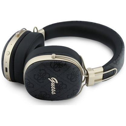 Manos libres Bluetooth Guess Metal 4G Script Logo, A2DP, Negro