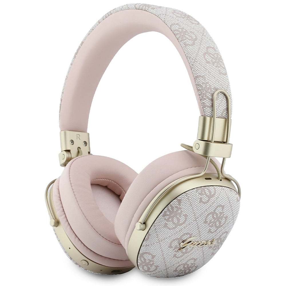 Manos libres Bluetooth Guess Metal 4G Script Logo, A2DP, Rosa