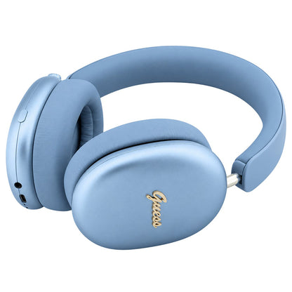Manos libres Bluetooth Guess Metal Script Logo, A2DP, Azul