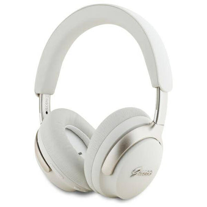 Manos libres Bluetooth Guess Metal Script Logo, A2DP, ANC, Beige