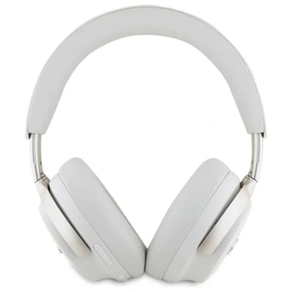 Manos libres Bluetooth Guess Metal Script Logo, A2DP, ANC, Beige
