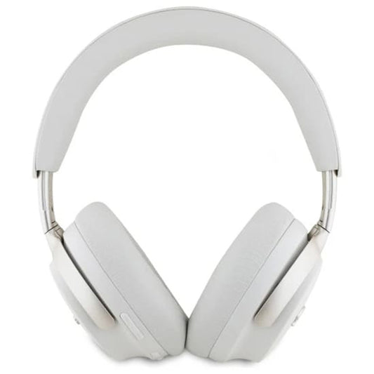 Manos libres Bluetooth Guess Metal Script Logo, A2DP, ANC, Beige