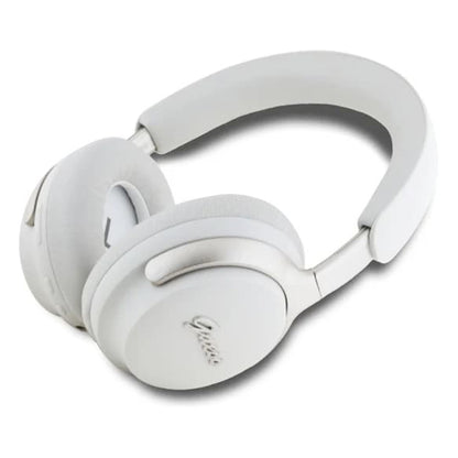 Manos libres Bluetooth Guess Metal Script Logo, A2DP, ANC, Beige