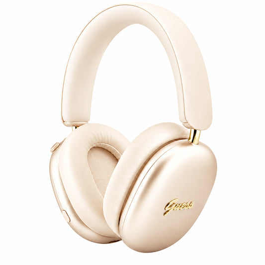 Auriculares Bluetooth Guess Metal Script Logo, A2DP, Beige