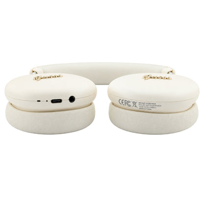 Auriculares Bluetooth Guess Metal Script Logo, A2DP, Beige