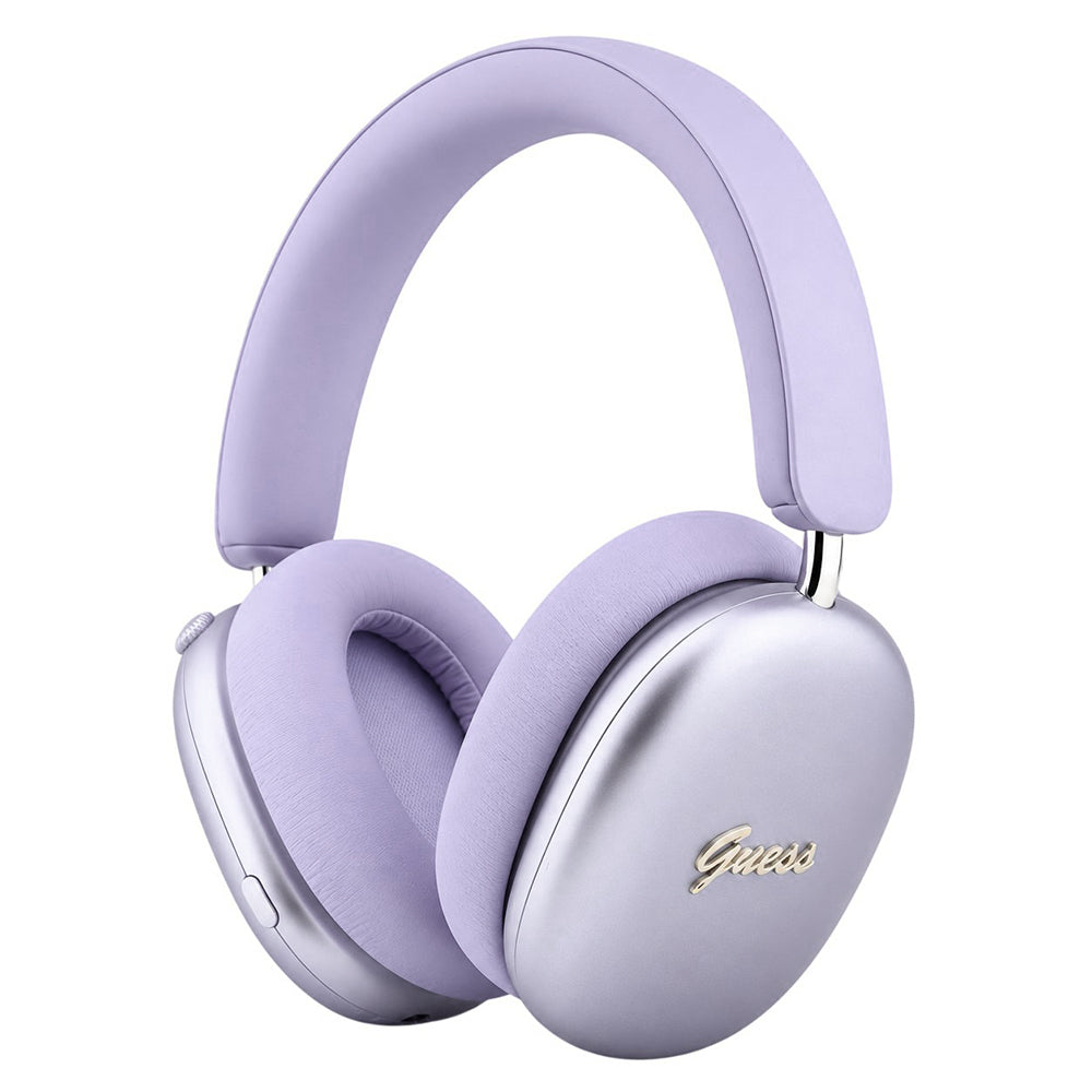 Manos libres Bluetooth Guess Metal Script Logo, A2DP, Morado