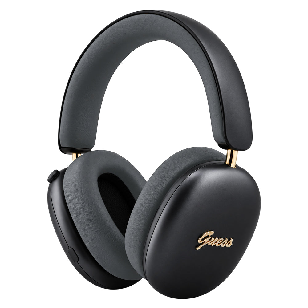 Auriculares Bluetooth manos libres Guess Metal Script Logo, A2DP, Negro