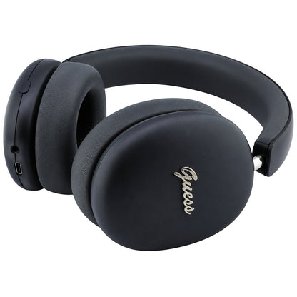 Auriculares Bluetooth manos libres Guess Metal Script Logo, A2DP, Negro