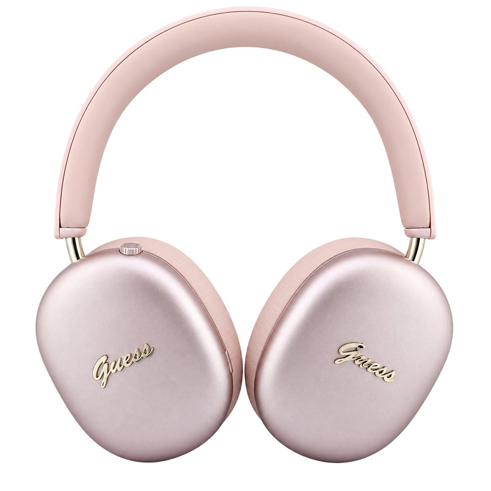 Auriculares Bluetooth Guess Metal Script Logo, A2DP, Rosa
