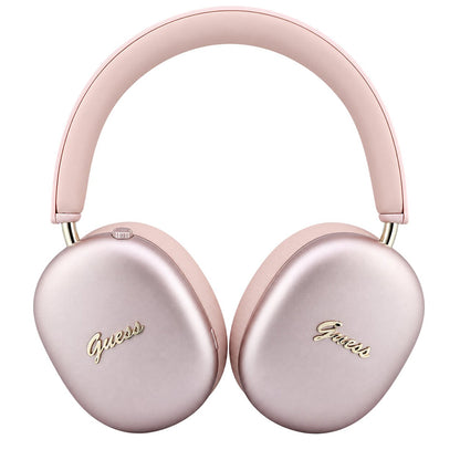 Auriculares Bluetooth Guess Metal Script Logo, A2DP, Rosa