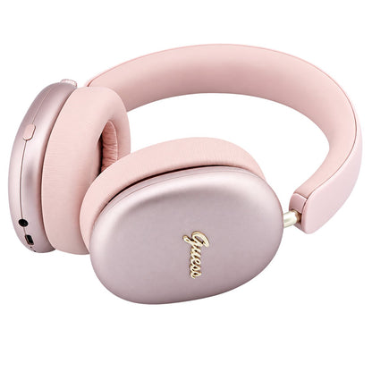 Auriculares Bluetooth Guess Metal Script Logo, A2DP, Rosa
