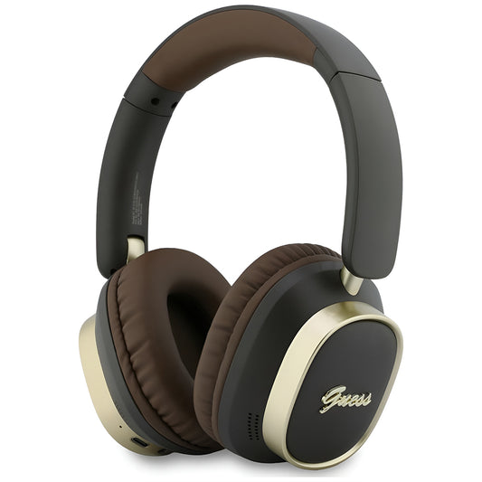 Manos libres Bluetooth Guess Rectangle Metal Script, A2DP, Marrón