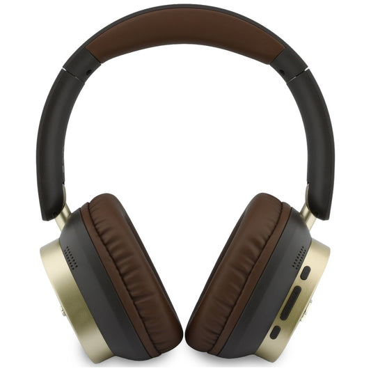 Manos libres Bluetooth Guess Rectangle Metal Script, A2DP, Marrón