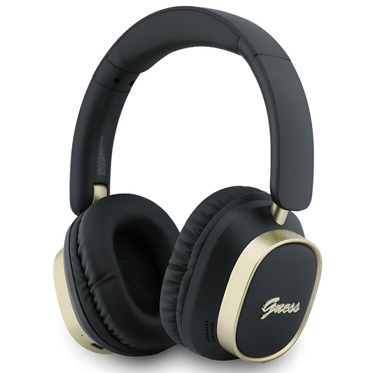 Manos libres Bluetooth Guess Rectangle Metal Script, A2DP, Negro