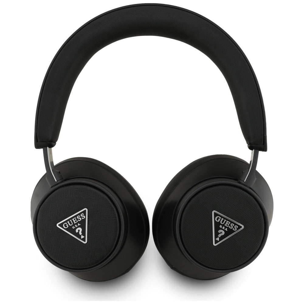 Manos libres Bluetooth Guess Saffiano Triangle Logo, A2DP, Negro