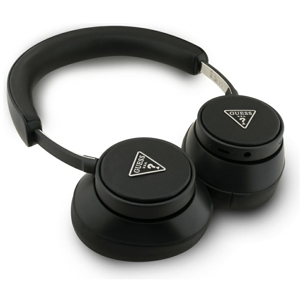 Manos libres Bluetooth Guess Saffiano Triangle Logo, A2DP, Negro