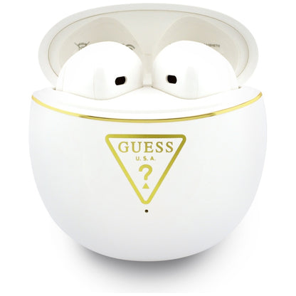 Auriculares Bluetooth Guess Script Print, TWS, Blanco