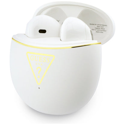 Auriculares Bluetooth Guess Script Print, TWS, Blanco