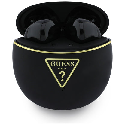 Auriculares Bluetooth Guess Script Print, TWS, Negro