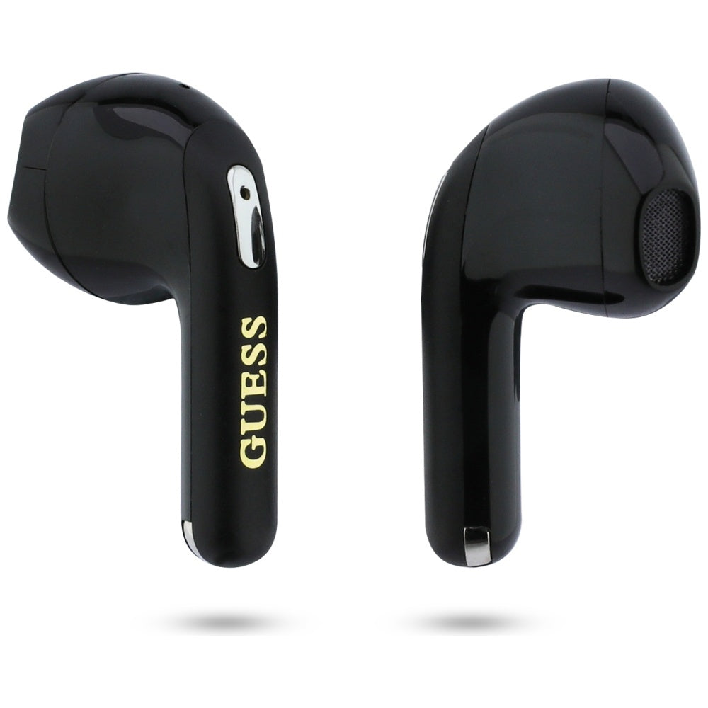 Auriculares Bluetooth Guess Script Print, TWS, Negro