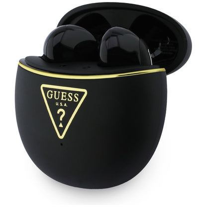 Auriculares Bluetooth Guess Script Print, TWS, Negro
