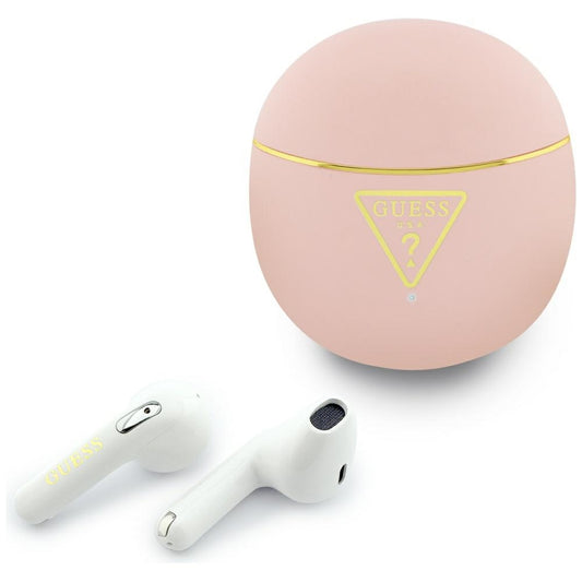 Auriculares Bluetooth Guess Script Print, TWS, Rosa