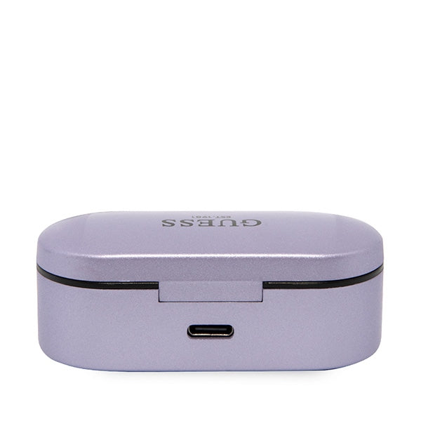 Auriculares Bluetooth Guess, TWS, Morado