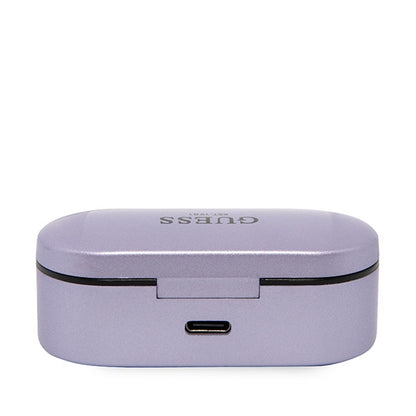 Auriculares Bluetooth Guess, TWS, Morado