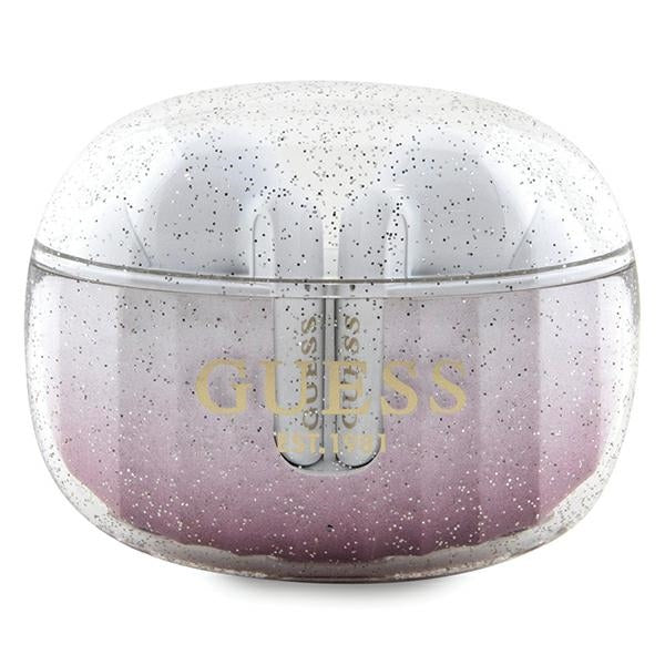 Auriculares Bluetooth Guess, TWS, Rosa