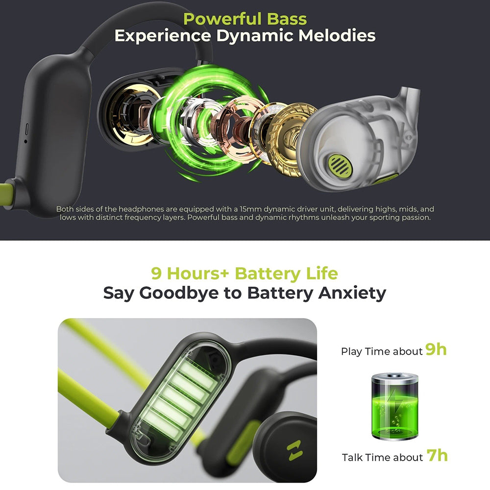 Manos libres Bluetooth HAVIT E553BT Freego Pro, A2DP, Verde