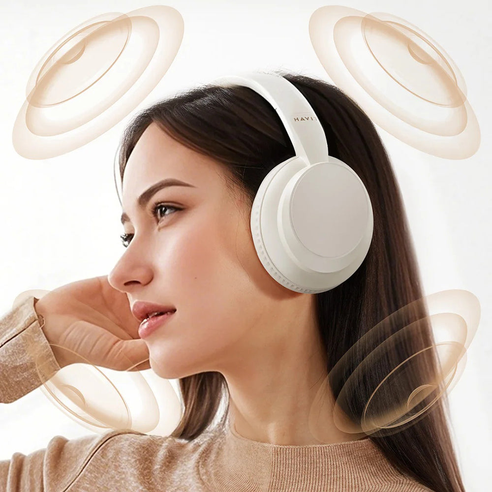 Manos libres Bluetooth HAVIT H619BT, A2DP, Blanco