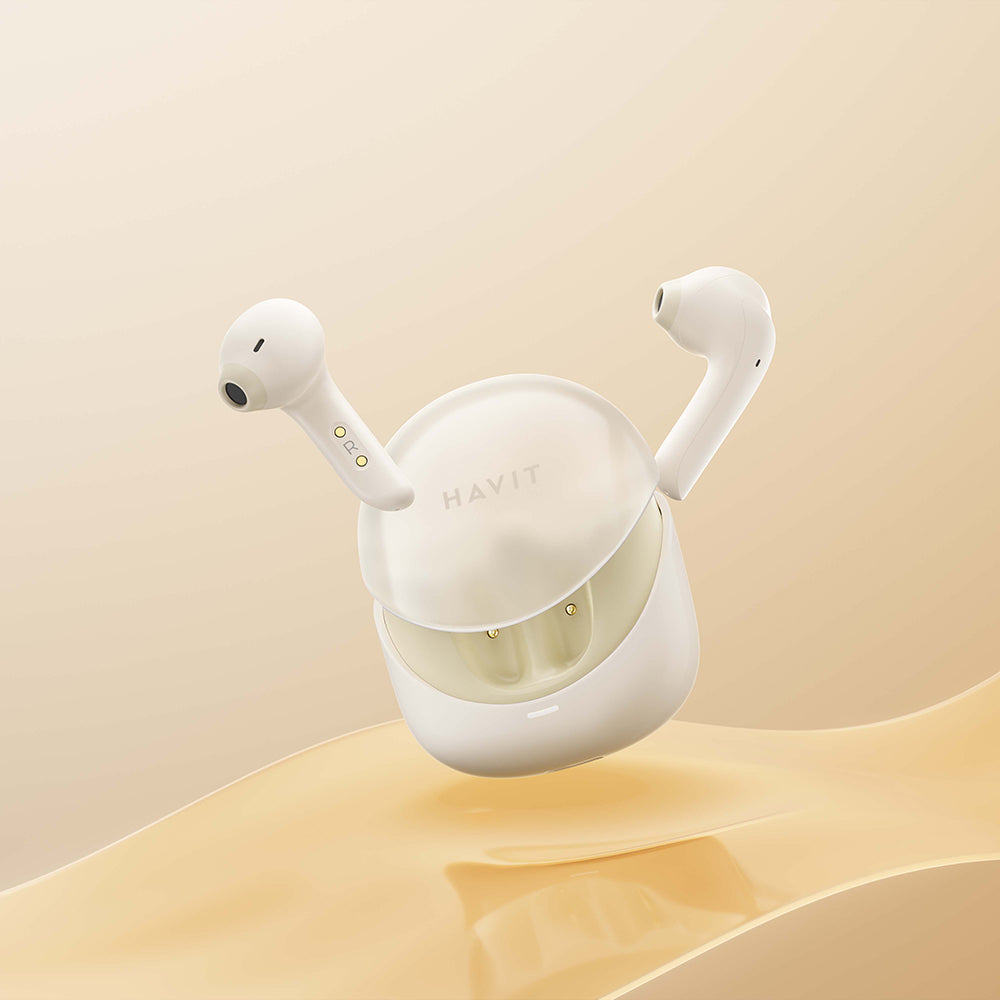 Handsfree Bluetooth HAVIT Modern Buds TW974, TWS, Beige